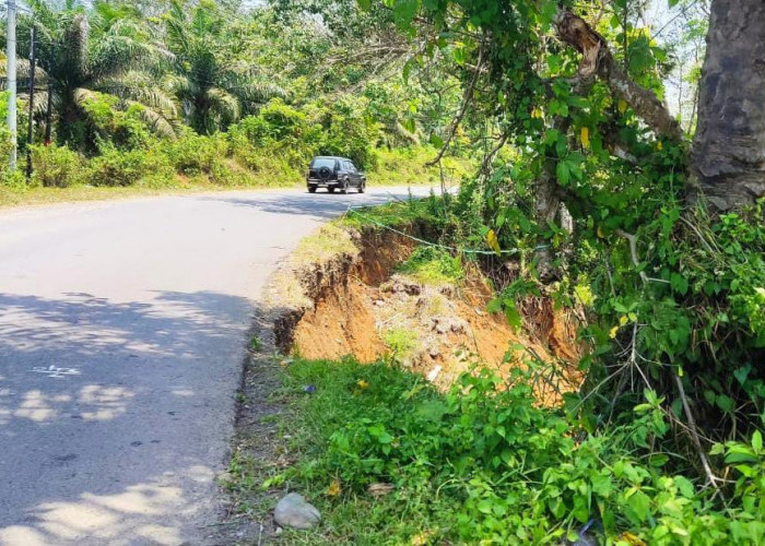 Jelang Lebaran, Jalan Amblas di TAP Tak Kunjung Diperbaiki 