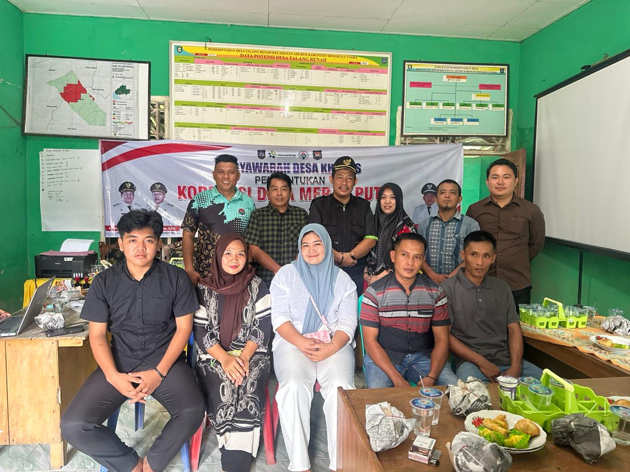 Ikuti Instruksi Presiden, Pemdes Talang Renah Gelar Musdes Koperasi Merah Putih