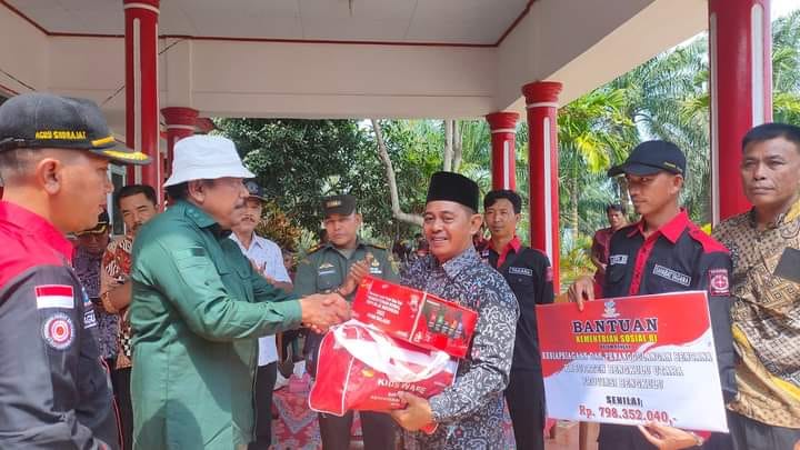 Kecamatan Pinang Raya Terima Fasilitas dan Jadi Lumbung Sosial Penanganan Bencana