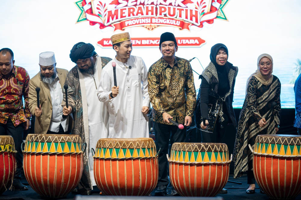 Dibuka Gubernur, Gebyar Merah Putih Bengkulu Utara Diguyur Hujan Deras