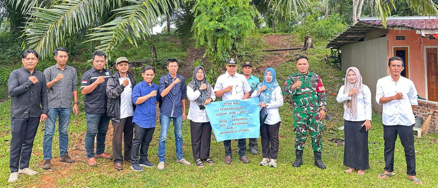 Pembangunan Dimulai, Pemdes Serangai Gelar Pra Pelaksanaan Titik Nol dan Penyaluran BLT DD