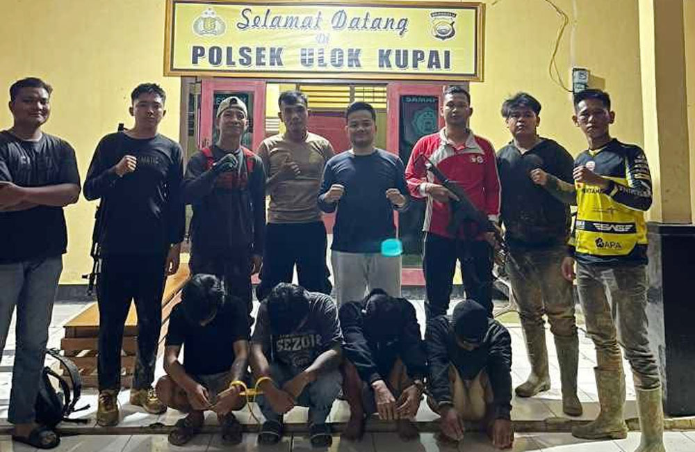 Polisi Tangkap 4 Terduga Pelaku Pengeroyokan di Napal Putih 