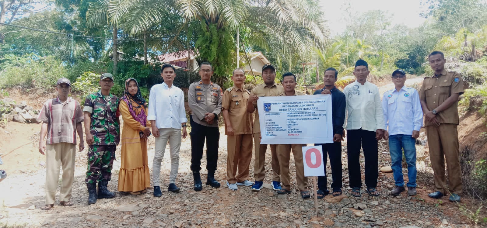 Tanjung Harapan Awali Penyaluran BLT dan Pembangunan Fisik DD TA 2023 di Kecamatan Ulok Kupai