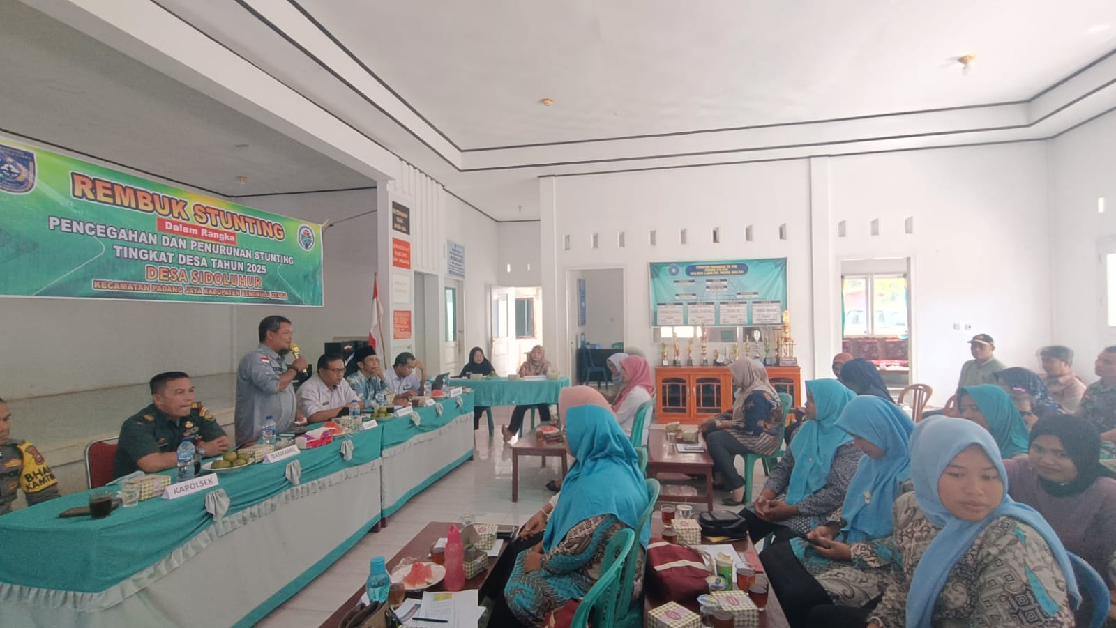 Percepatan Tangani Stunting, Pemerintah Sido Luhur Undang Tripika dan Kader Lakukan Rembuk Stunting