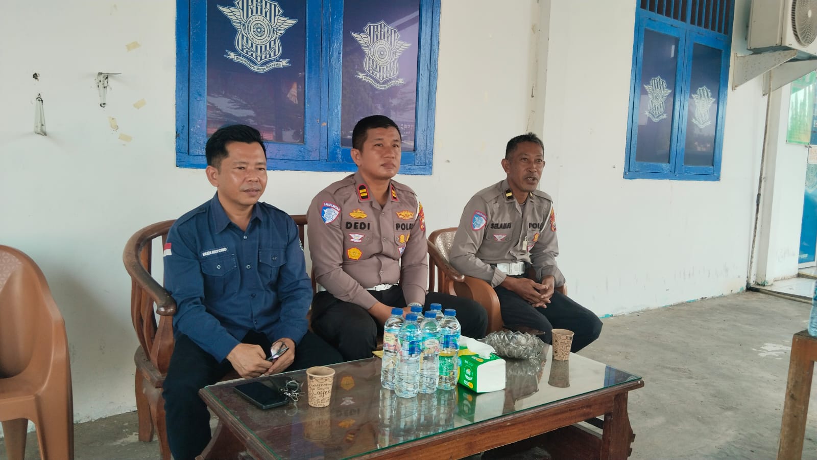 Satlantas - PWI Mukomuko Bangun Sinergi Cegah Pelanggaran Lalulintas