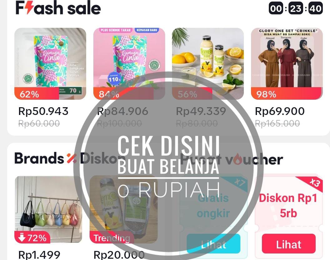 Ikuti Cara Ini Dijamin Kamu Bakalan Belanja Online Nol Rupiah Loh