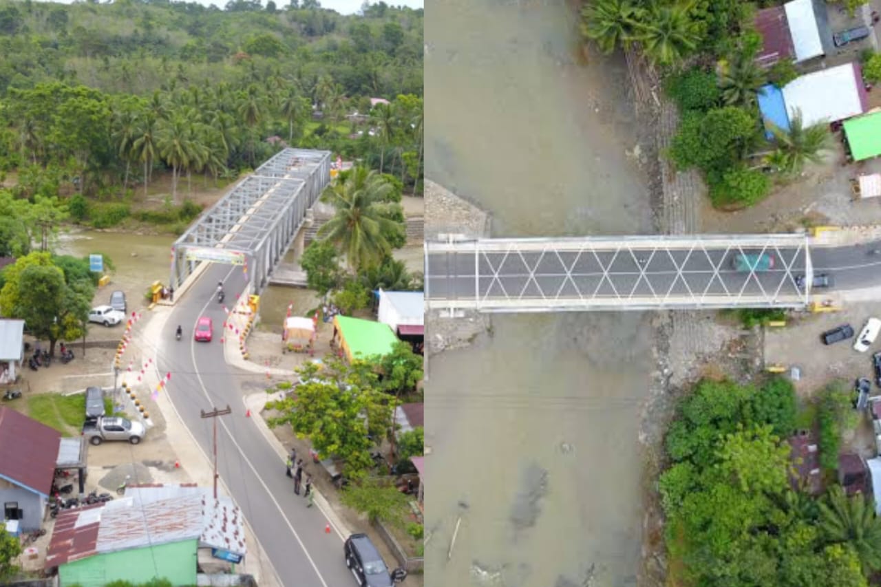 Selesai Dibangun Tahun 2021, Inilah Jembatan Tanjung Agung Palik Bengkulu yang Dulunya Hancur Dihantam Banjir