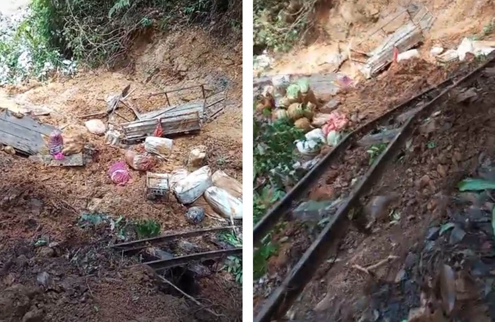 Longsor Hantam Jalur Molek Lebong Tandai, Gerbong Terjun ke Jurang