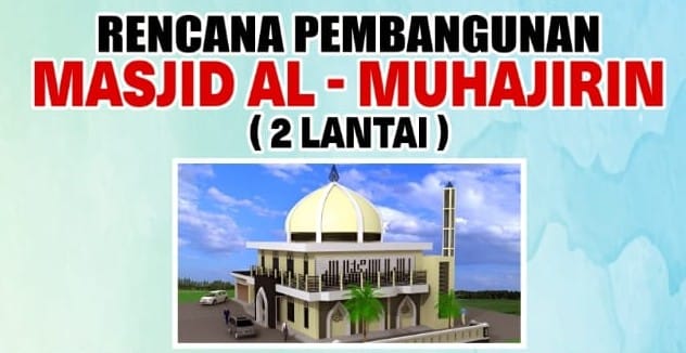 Pembangunan Masjid Al-Muhajirin Dimulai, Masjid Megah yang Bakal Jadi Ikon Baru di Desa Talang Berantai