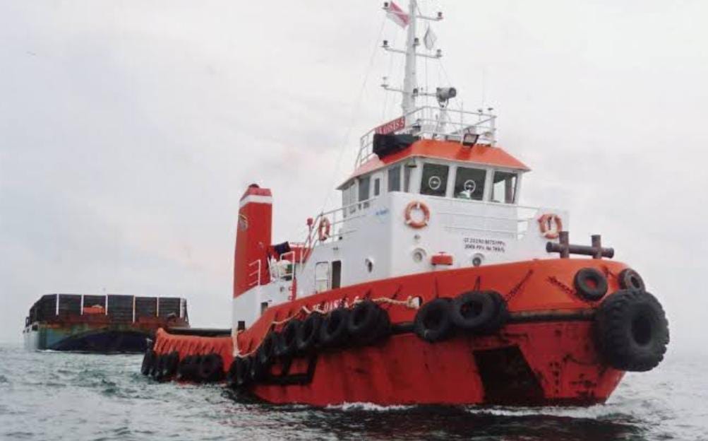 Kapal Tongkang Penabrak Pipa Pertamina di Pulau Baai Kabarnya Sudah Dievakuasi 