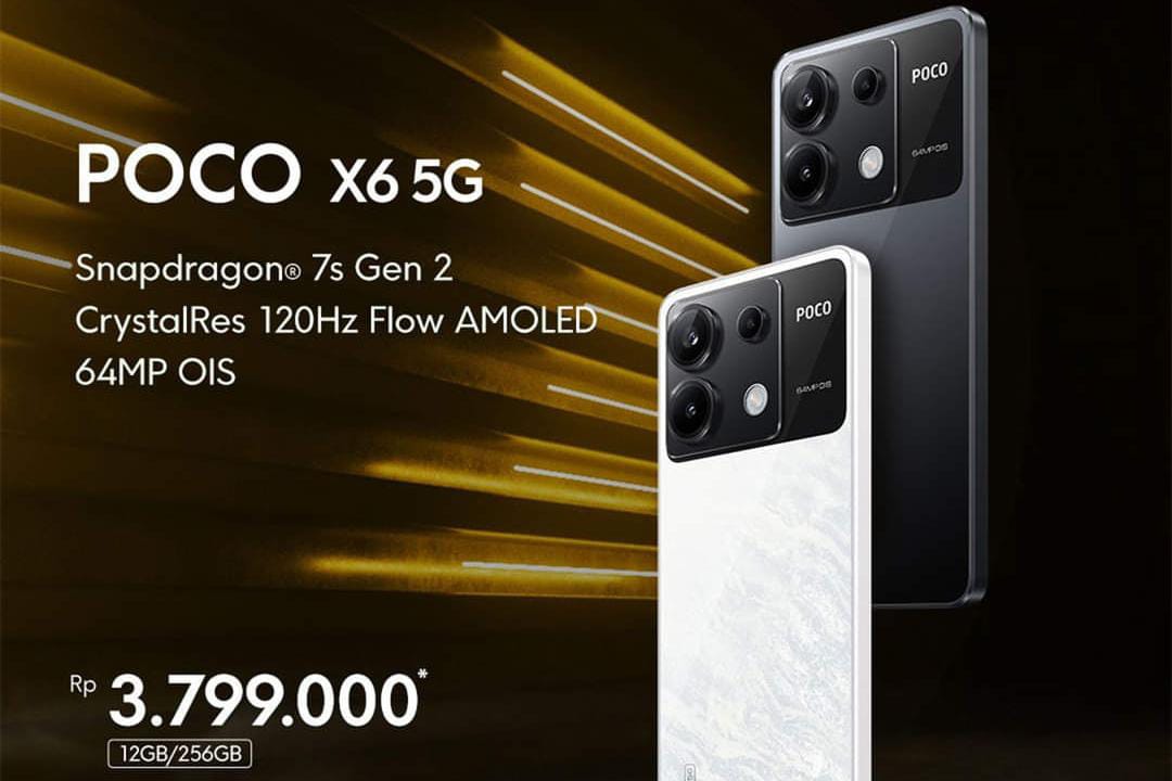 Ekstrim! Poco X6 Performa Tinggi RAM 12GB/256GB Hanya Rp3 Jutaan