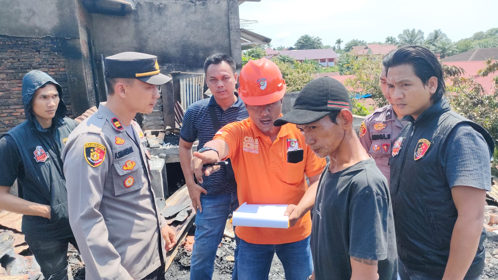 Temuan Tim Inafis Polda Bengkulu Saat Olah TKP Kebakaran Pasar D1 Giri Kencana