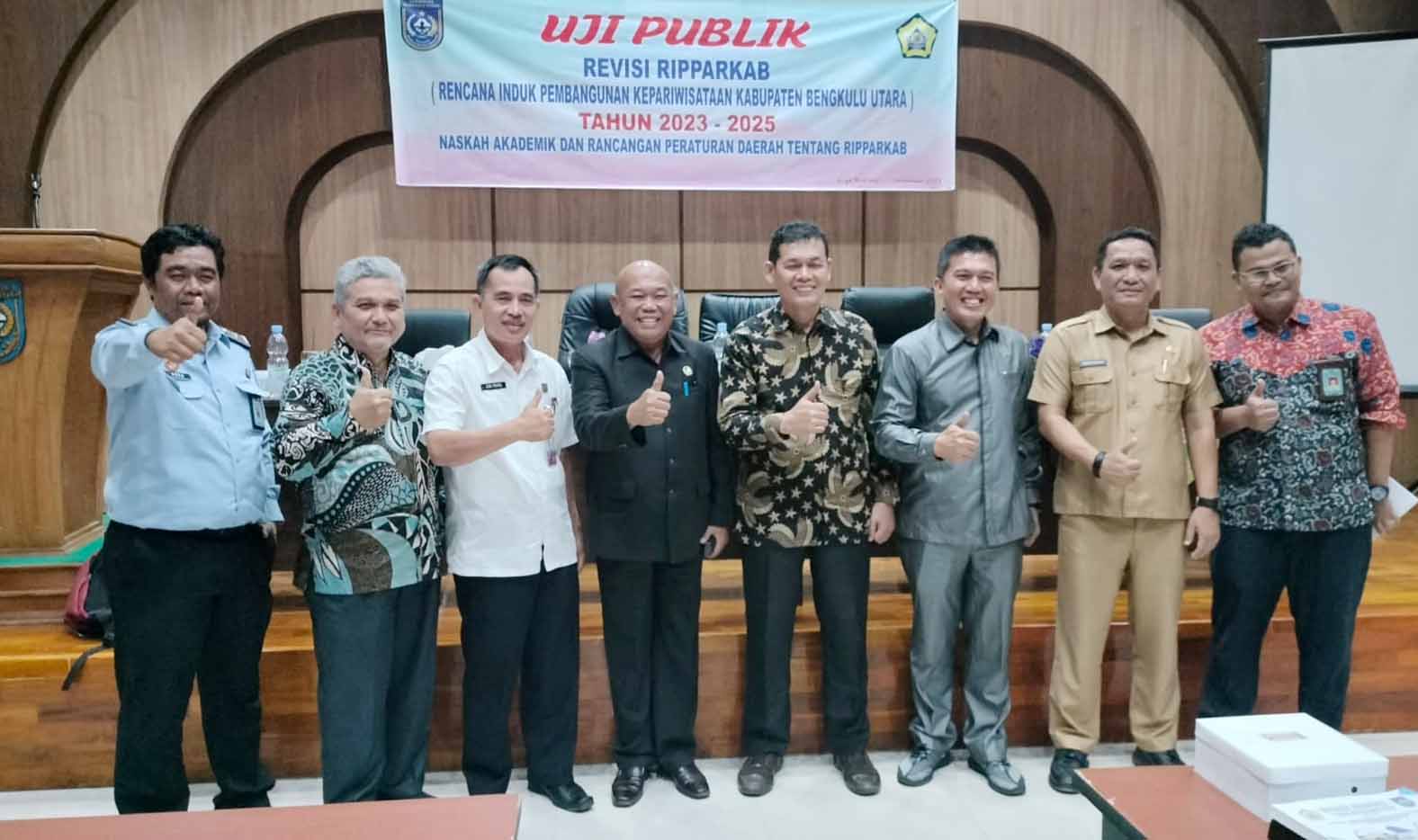 Dispar Bengkulu Utara Gelar Uji Publik RIPPARKAB 2023-2025