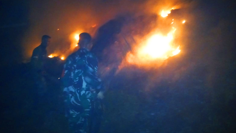 Malam Puncak HUT Arga Makmur, Lahan TPA Ketahun di PT Pamor Ganda Kebakaran