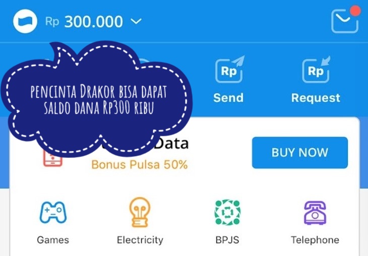 Khusus Pecinta Drakor, Saldo Dana Rp350 Ribu Menunggumu