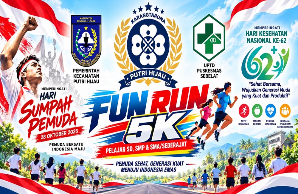 Hidup Sehat, Pelajar Bersiap Meriahkan Fun Run 5K Putri Hijau 2026