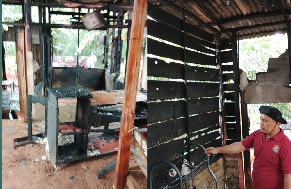 Rumah Warga Air Besi Nyaris Ludes Terbakar, Diduga Korsleting Listrik