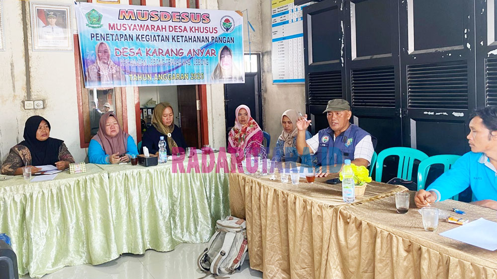Desa Karang Anyar Gelar Musdesus Bentuk BUMDes dan Susun Program Ketahanan Pangan