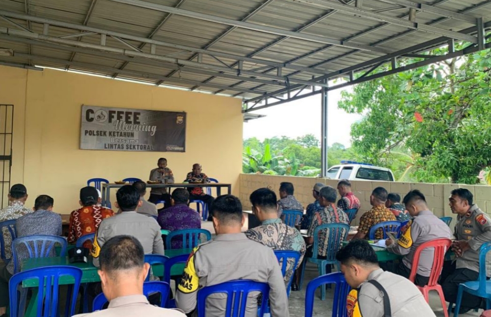Coffee Morning Polsek, Perkuat Sinergi Desa Jaga Kamtibmas