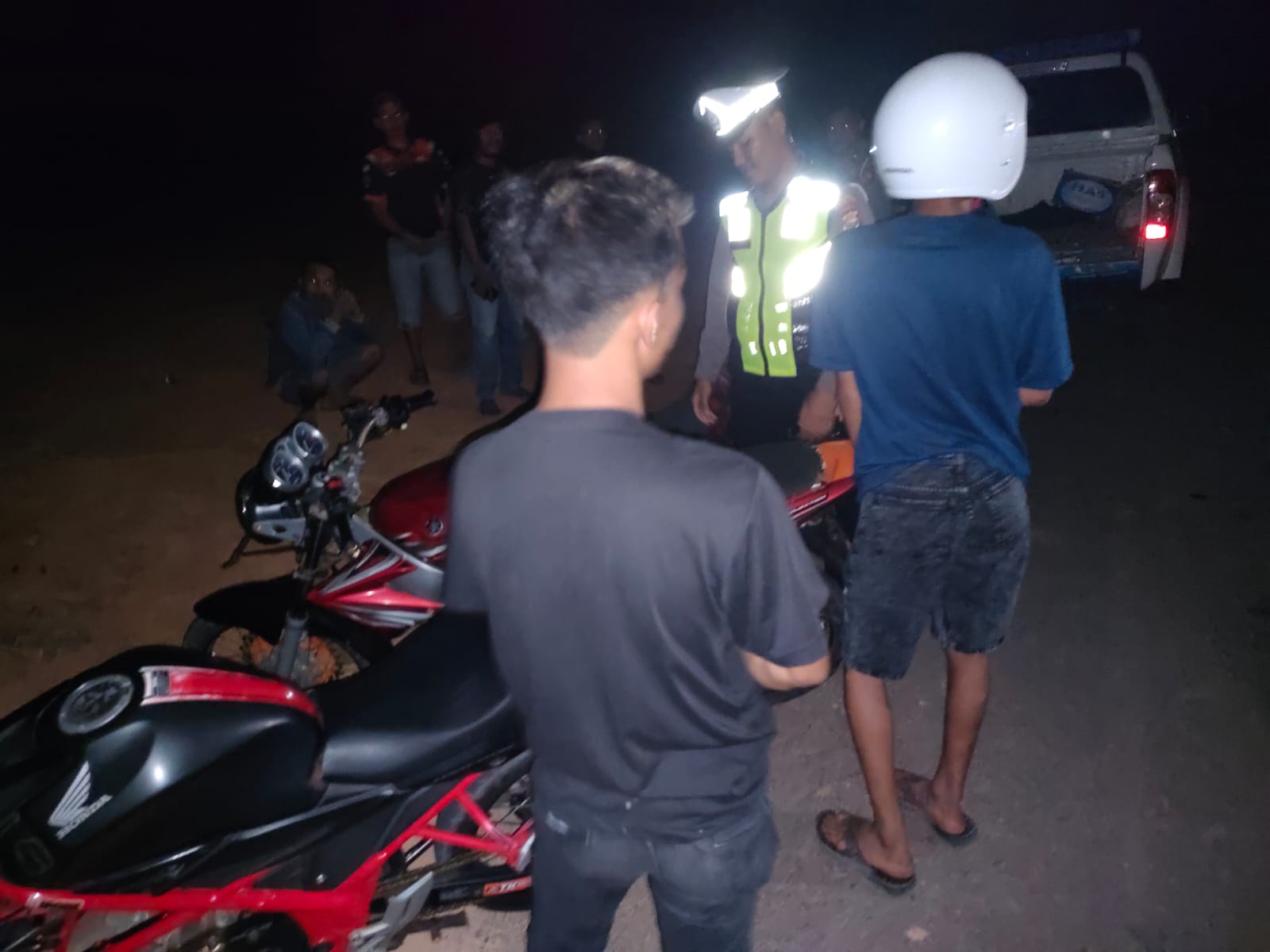 2 Pelaku Balap Liar Diciduk Polisi, Motor Ditilang, Knalpot Disita