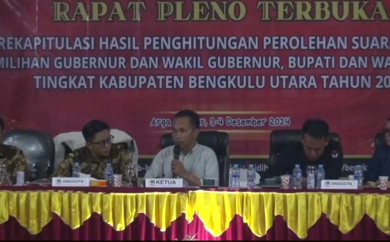 KPU Rilis Rekap Suara Pilbup Bengkulu Utara, Kecamatan Ini Pemilih Kotak Kosong Terbanyak