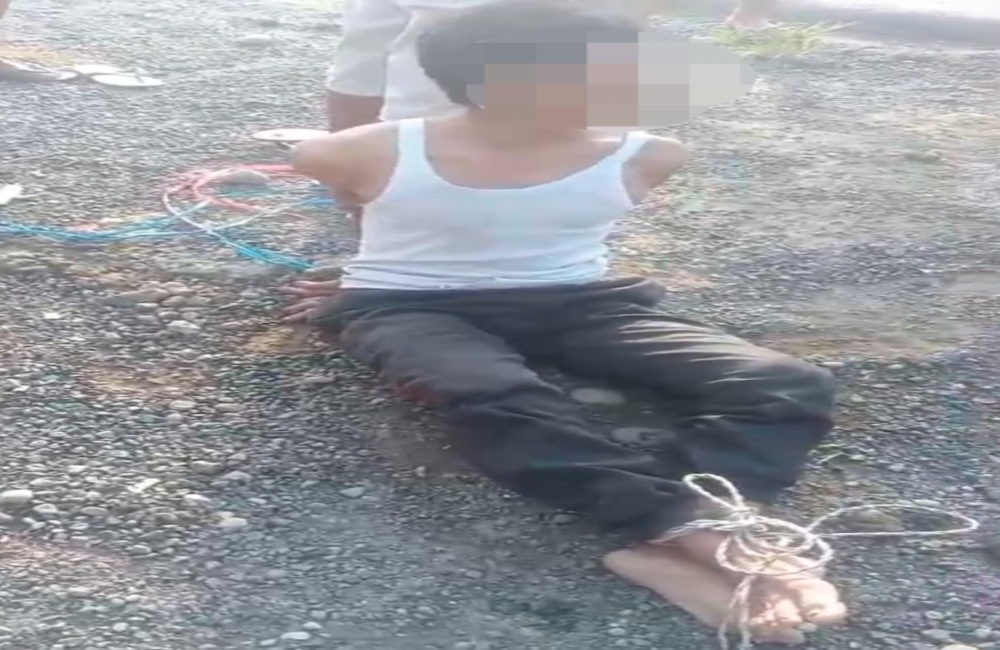 Pria Diduga ODGJ Mengamuk, Warga Pauh Terenja Amankan Pelaku