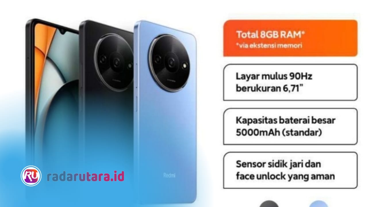 Xiaomi Redmi A3, Smartphone Murah Cuma Rp1 Jutaan RAM 8GB Baterai 5000 MAh