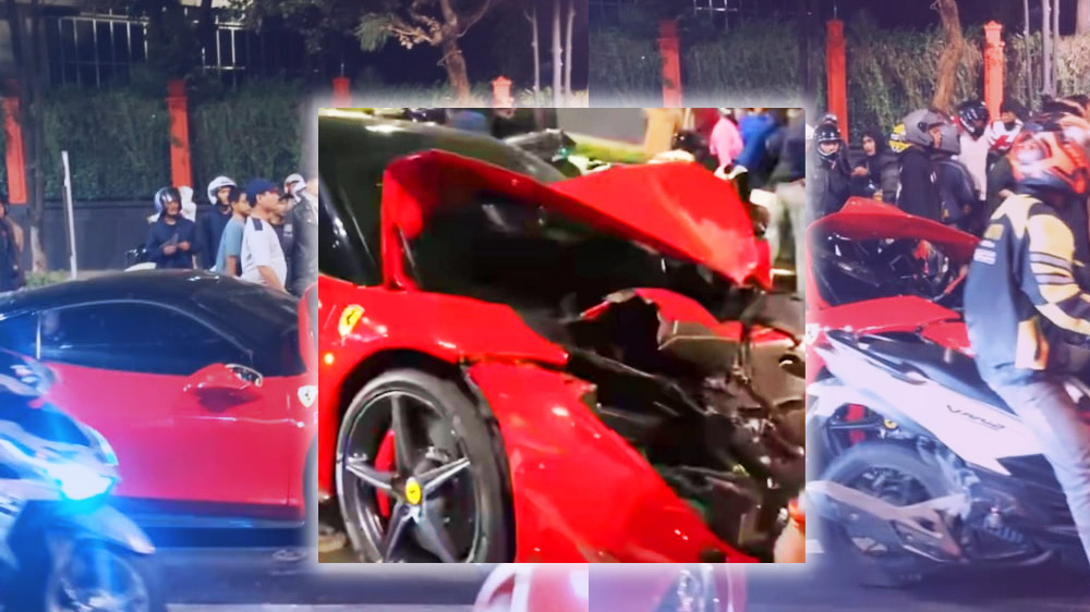 Pengemudi Mobil Ferrari 458 Merah Diduga Sedang Mabuk, Begini Penjelasan Polisi