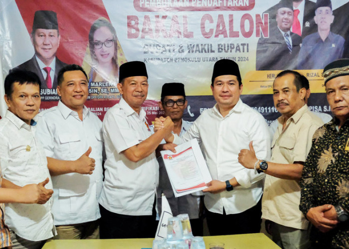 Maju Bupati Bengkulu Utara, Arie Septia Adinata Kembalikan Berkas Pendaftaran ke Gerindra