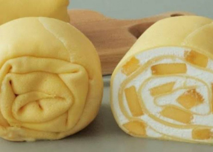 'Kue Handuk' Viral di Bengkulu, Ini Resep Mango Towel Roll Cake