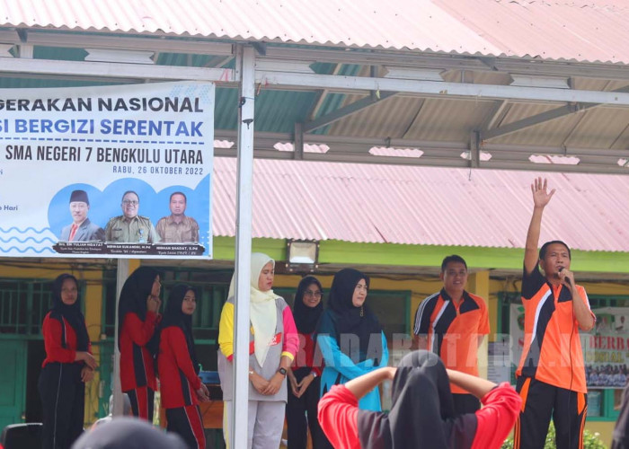 Lawan Stunting, SMAN 7 Bengkulu Utara Ikut Gerakkan Nasional Aksi Gizi Serentak