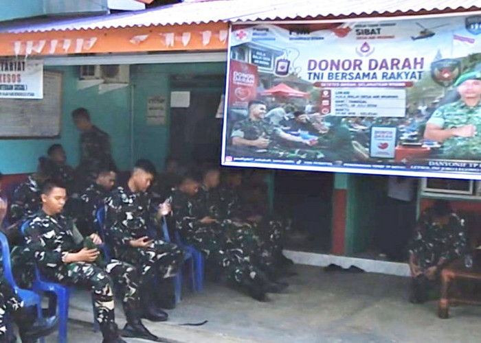 33 Prajurit Yonif TP 847 Sumbang Stok Darah ke PMI, Aksi Nyata Misi Kemanusiaan TNI