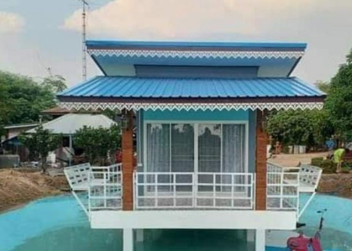 Layaknya Villa, Berikut ini Desain Rumah di Tengah Kolam, Nyaman dan Layak Huni