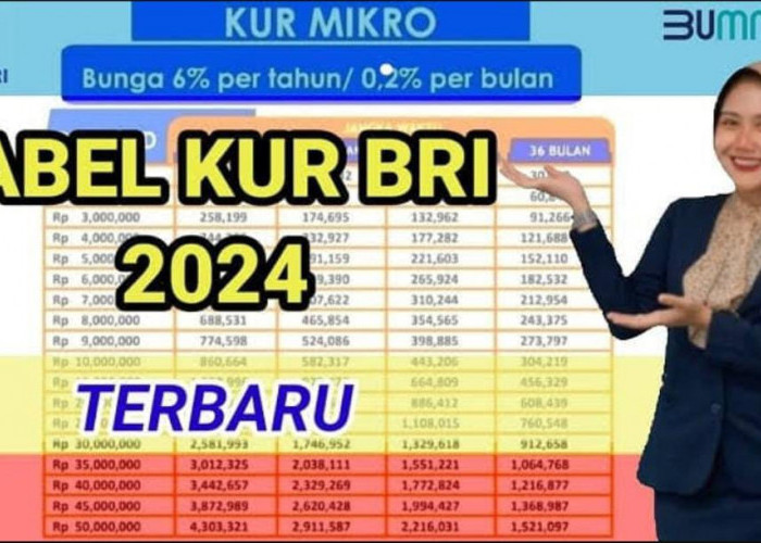 Plafon Pinjaman Capai Rp500 Juta, Berikut ini Tabel Pinjaman KUR BRI 2024