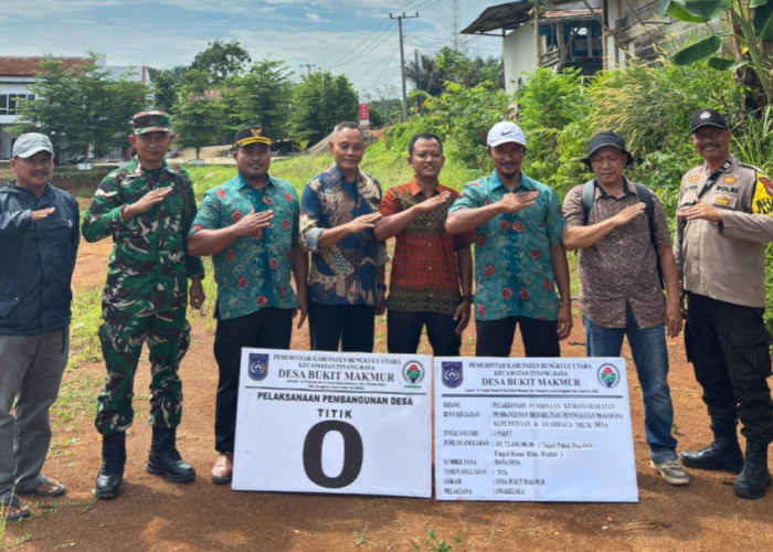 Pemdes Bukit Makmur Realisasikan DD Tahap I, Fokus BLT dan Sarana Olahraga