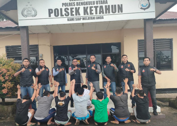 Keroyok dan Aniaya Warga Jabi, 8 Pemuda Diringkus Satreskrim Polsek Ketahun