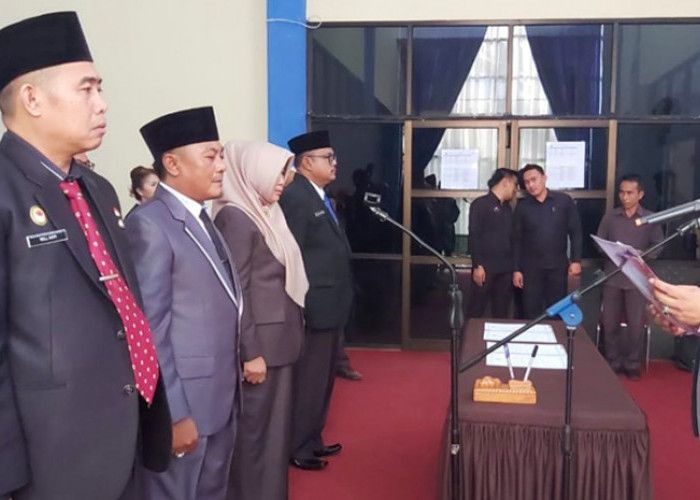 Helmi Hasan Lantik 4 Pejabat Baru di Pemkot Bengkulu