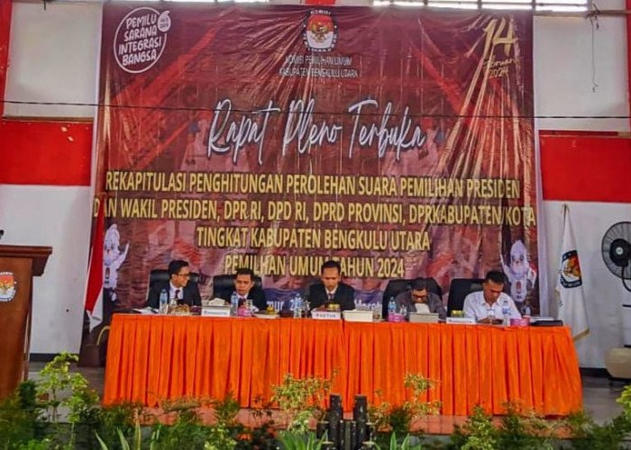 Hasil Pleno KPU Bengkulu Utara, PDIP Raih 7 Kursi, Berikut Ini Rincian Selengkapnya 