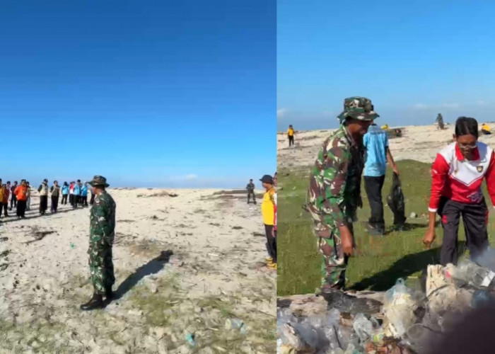 Gerakan ASRI Kodam XXI Raden Inten Sasar Pantai Global, Seluruh Elemen Bersatu Jaga Lingkungan