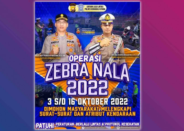 Lengkapi Surat Kendaraan, Polres Bengkulu Utara Segera Gelar Operasi Zebra Nala 2022