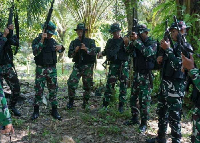 Prajurit Lanal Bengkulu Latihan Patroli Pengamanan 