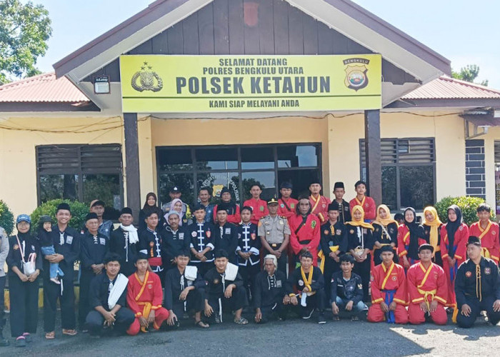 Polsek dan Perguruan Silat Pererat Kebersamaan, Jaga Kondusivitas Wilayah