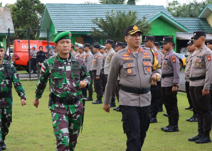 Kodim 0423 Bengkulu Utara Gelar Apel Gabungan dalam Rangka Kesiapsiagaan Jelang Tahun Baru 2024