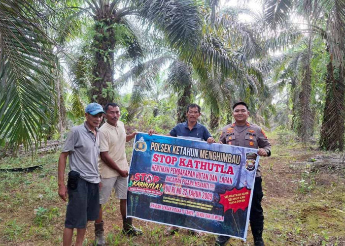 Karhutla Jadi Atensi, Kapolsek Perkuat Edukasi hingga Pelosok Desa
