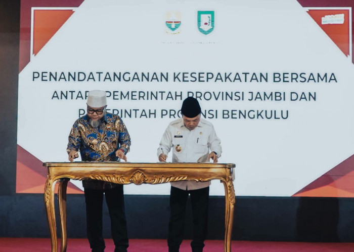 Dorong Percepatan Pembangunan, Gubernur Bengkulu dan Jambi Teken MoU