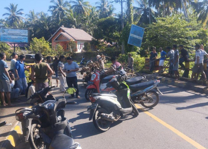 Tak Terima Serbuan Kapal Trawl, Warga Pasar Palik Blokade Jalan, Antrian Mengular