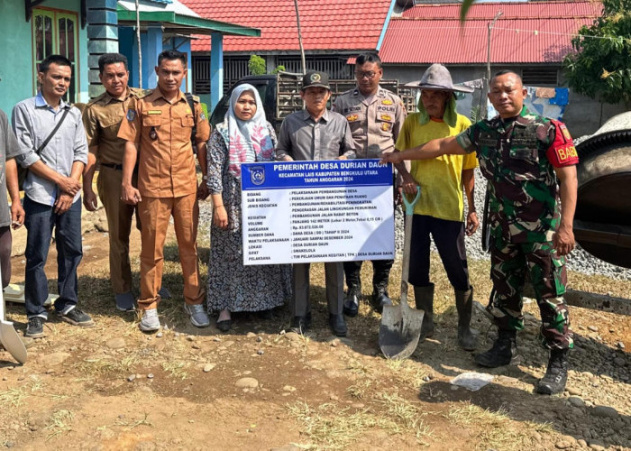 Pemdes Durian Daun Laksanakan Titik Nol Pembangunan, Ini Pesan Kades