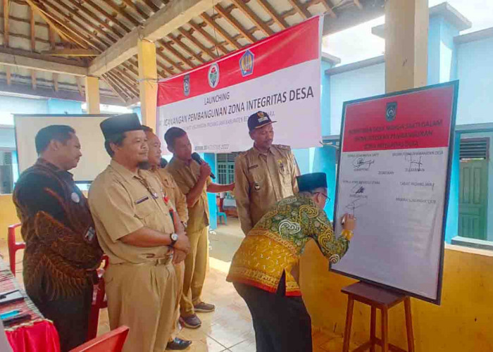 Dua Desa di Bengkulu Utara Launching Wilayah Bebas Korupsi