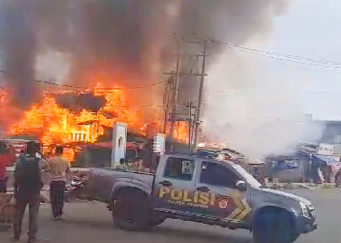 Toko Pupuk dan Manisan jadi Korban Kebakaran di Pasar D1 Giri Kencana Ketahun