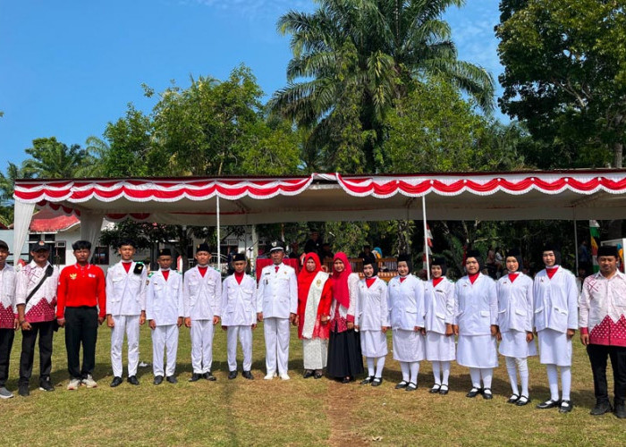 Puncak HUT RI ke-81, Pemdes Wono Harjo Kibarkan Merah Putih dengan Semarak